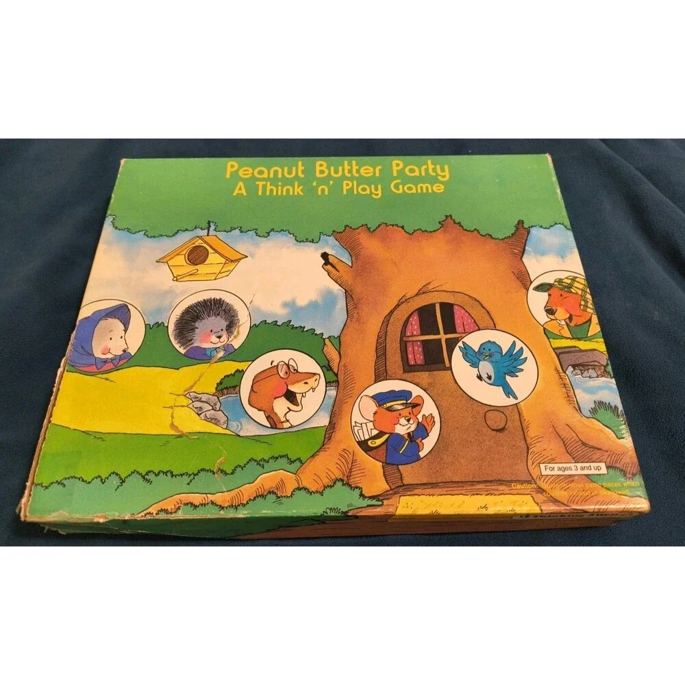 1990 Peanut Butter Party A Think N Play Game By Thinking Well 99% Complete